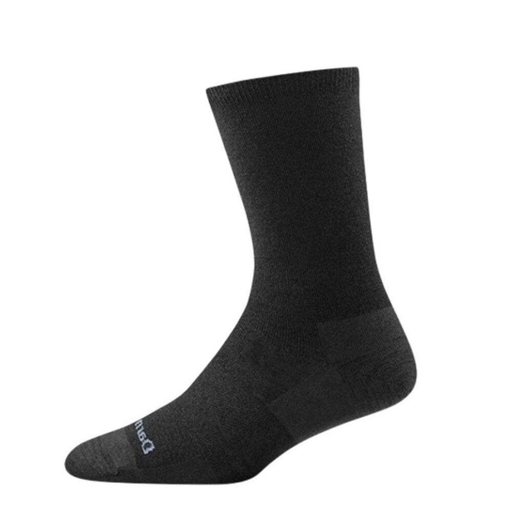 DARN TOUGH Women's Small 4.5-7 Black Solid Basic Crew Lightweight Sock NWT